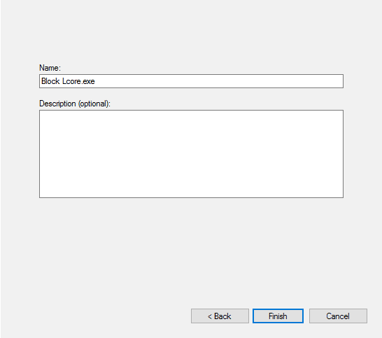 Zablokuj zaporę systemu Windows Lcore.exe